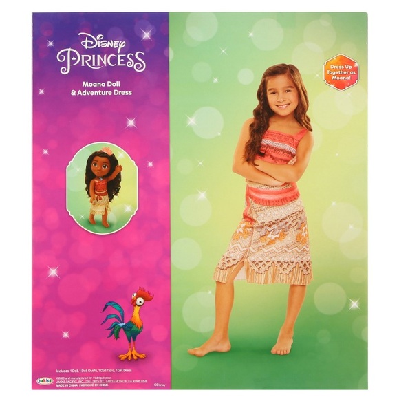 💐NIB💐 Disney Princess Moana Doll & Matching Toddler Dress - Picture 4 of 7